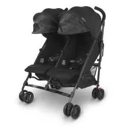 Uppababy Umbrella Strollers*- G-LINK V2 Side by Side Double Stroller, Jake (Charcoal/Carbon)