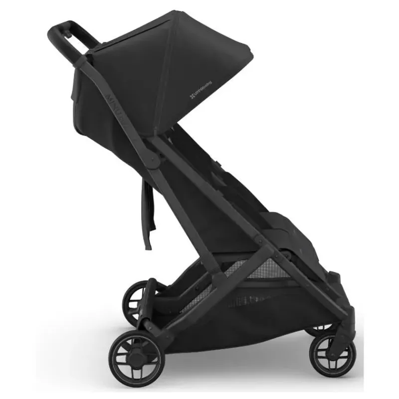 Uppababy Double Strollers*- Minu Duo Side By Side Compact Double Stroller, Jake (Charcoal/Carbon Frame/Black Leather)