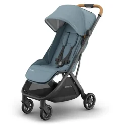 Uppababy Lightweight Strollers*- Minu V3 Compact Stroller, Dillan (Stone Blue/Carbon Frame/Sand Leather)