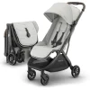Uppababy Lightweight Strollers*- Minu V3 Compact Stroller, Savannah (Pearl Gray Melange/Carbon Frame/Chestnut Leather)
