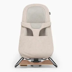 Uppababy Bouncers, Swings & Rockers*- Mira 2-In-1 Bouncer And Seat, Charlie - Sand Mélange | Silver Frame | Birch Wood