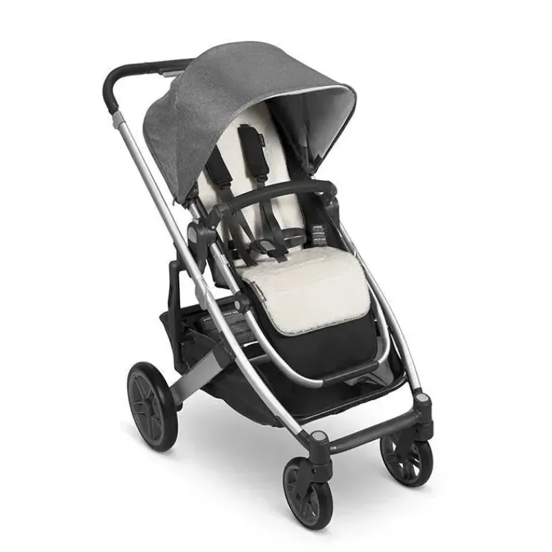 Uppababy Liners & Color Packs*- Reversible Seat Liner, Phoebe (Breathable Light Grey/Cozy Sherpa Fleece)