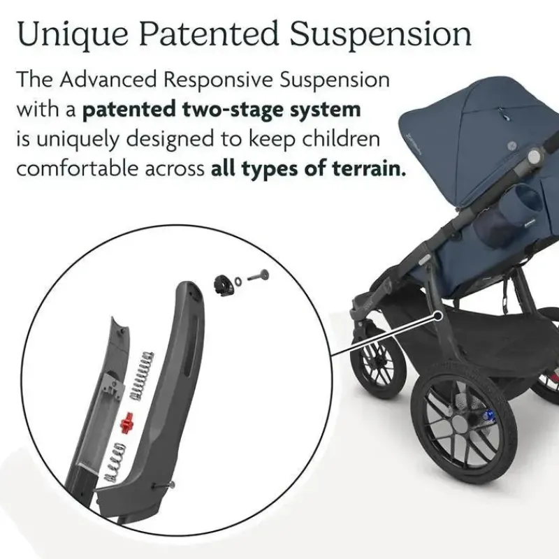 Uppababy Jogging Strollers*- Ridge Jogging Stroller, Theo (Dark Taupe/Carbon Frame)