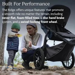 Uppababy Jogging Strollers*- Ridge Jogging Stroller, Theo (Dark Taupe/Carbon Frame)