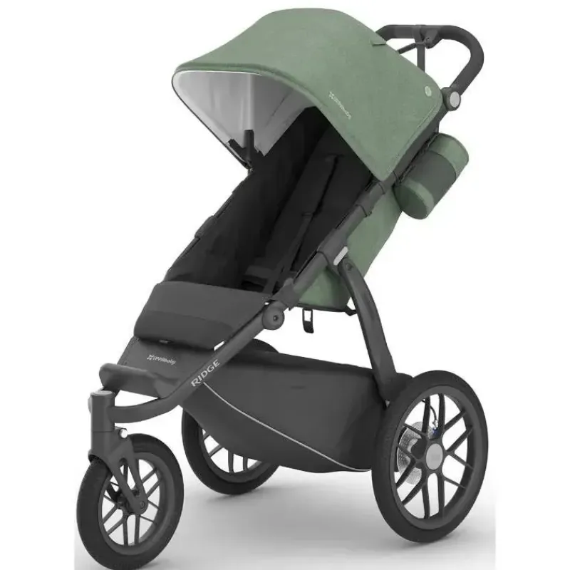 Uppababy Jogging Strollers*- Ridge Jogging Stroller, Gwen (Green Mélange/Carbon Frame)