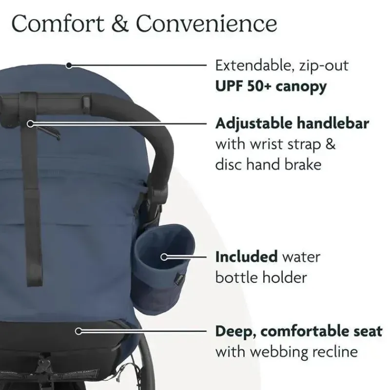 Uppababy Jogging Strollers*- Ridge Jogging Stroller, Gwen (Green Mélange/Carbon Frame)