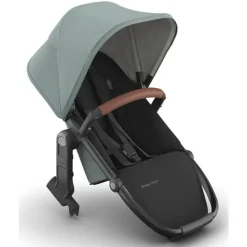 Uppababy Add-On Seats & Boards*- Rumbleseat V3 Second Lower Seat, Kenzi (Mystic Aqua/Carbon Frame/Saddle Leather)