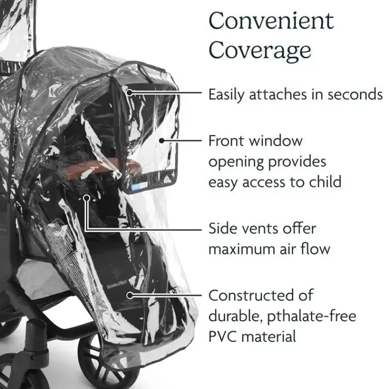 Uppababy Weather Shields & Nets*- Vista Rain Shield For Rumbleseat And Rumbleseat V2