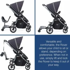 Valco Baby Add-On Seats & Boards*- Rover Rider, Universal Stroller Attachment for Children