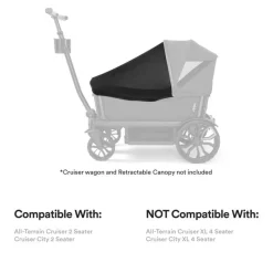 Veer Wagon Stroller Weather Shields & Nets*Veer - Bug Shield for Veer All-Terrain Cruiser and Cruiser City 2 Seater Models