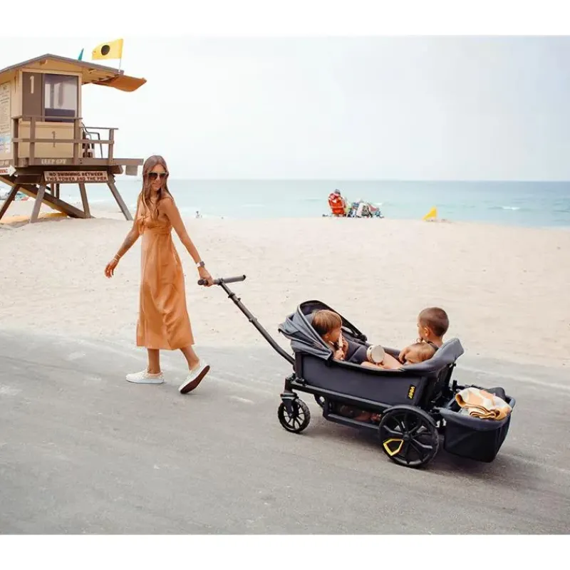 Veer Wagon Stroller Stroller Adapters*Veer - Cruiser XL (4 Seater) Stroller Wagon, Grey