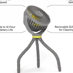 Veer Wagon Stroller Cup Holders, Trays & Belly Bars*Veer - Flex Fan, Portable Baby Stroller Fan