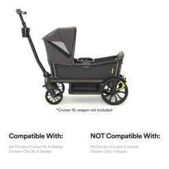Veer Wagon Stroller Stroller Adapters*Veer - Retractable Canopy XL for Veer All-Terrain Cruiser XL or Cruiser City XL 4 Seater Models