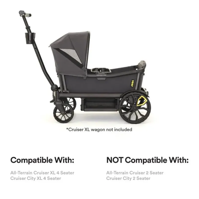 Veer Wagon Stroller Stroller Adapters*Veer - Retractable Canopy XL for Veer All-Terrain Cruiser XL or Cruiser City XL 4 Seater Models