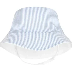 Wee Ones Baby Hats*- Boys' Reversible Seersucker Sun Hat, 0-6M