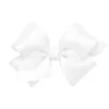 Wee Ones Baby Hair Accessories*- Girls' Classic French Satin Hair Bow on a WeeStay Clip, Baby, White