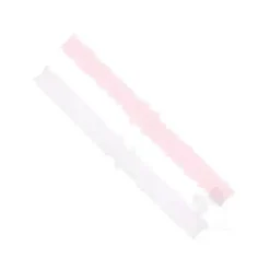 Wee Ones Baby Hair Accessories*- 2Pk Add-A-Bow Stretch Ruffle Edge Girls Baby Bands, Light Pink