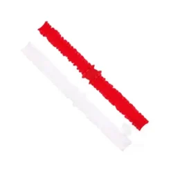 Wee Ones Baby Hair Accessories*- 2Pk Add-A-Bow Stretch Ruffle Edge Girls Baby Bands, Red