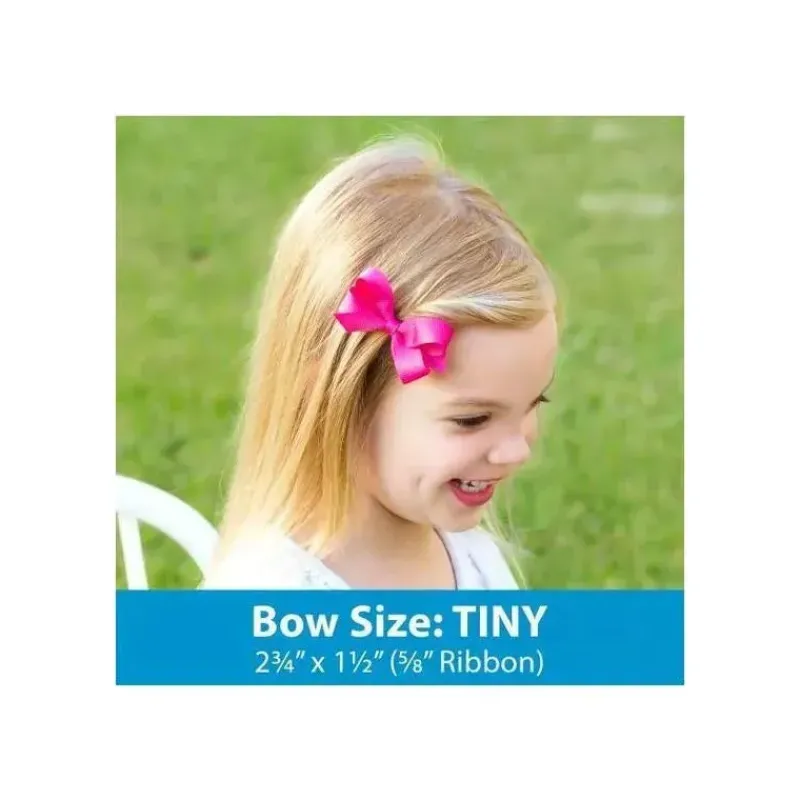 Wee Ones Baby Hair Accessories*- 5Pk Baby Front Tail Bows, Pink
