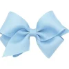 Wee Ones Baby Hair Accessories*- Small Solid Grosgrain Bow, Ligth Blue