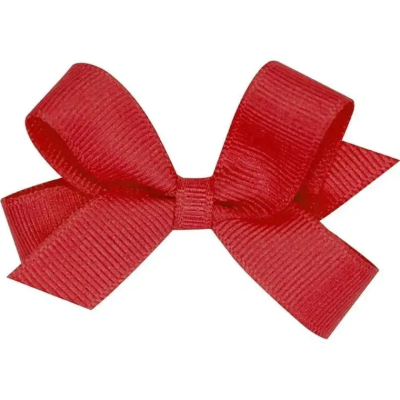 Wee Ones Baby Hair Accessories*- Tiny Classic Grosgrain Hair Bow, Red