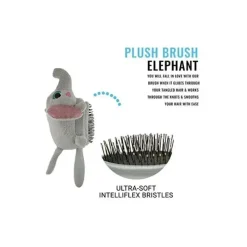 PTL USA Grooming*Wet Brush Plush Brush - Elephant