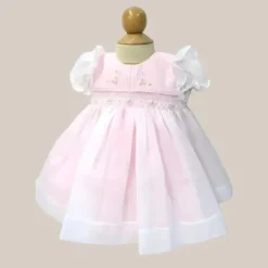 Will Beth Dresses|Baby Dresses & Skirts*Will' Beth - Baby Flower Smocked Dress, Pink