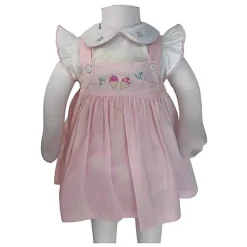 Will Beth Dresses|Baby Dresses & Skirts*Will' Beth - Baby Girl Ice Cream Pink Dress, 2 Pcs