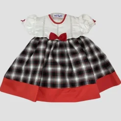 Will Beth Dresses|Baby Dresses & Skirts*Will' Beth - Baby Plaid Ivory Dress