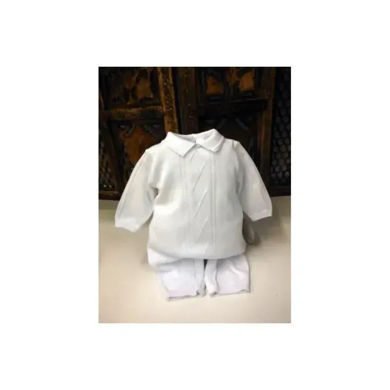 Will Beth Baby One-Pieces*Will' Beth White Knit Romper