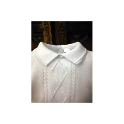 Will Beth Baby One-Pieces*Will' Beth White Knit Romper