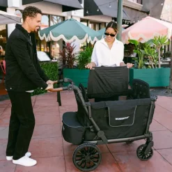 WonderFold Wagon Stroller Wagons*WonderFold - L4 Quad Stroller Wagon (4 Seater) Black