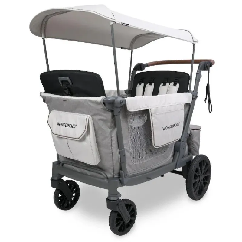 WonderFold Wagon Stroller Wagons*WonderFold - L4 Quad Stroller Wagon (4 Seater) Grey