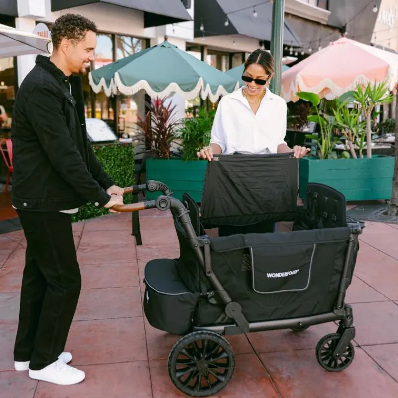 WonderFold Wagon Stroller Wagons*WonderFold - L4 Quad Stroller Wagon (4 Seater) Grey