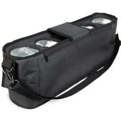 WonderFold Wagon Stroller Cup Holders, Trays & Belly Bars*Wonderfold - Parent Console With 4 Insulated Cup Holders, Black