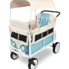 WonderFold Wagon Stroller Wagons|Top Strollers*WonderFold - Volkswagon Special Edition Double Stroller Wagon (4 Seater), Bondi Blue
