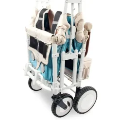 WonderFold Wagon Stroller Wagons|Top Strollers*WonderFold - Volkswagon Special Edition Double Stroller Wagon (4 Seater), Bondi Blue
