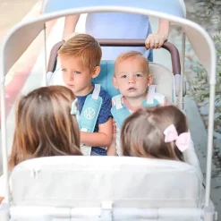 WonderFold Wagon Stroller Wagons|Top Strollers*WonderFold - Volkswagon Special Edition Double Stroller Wagon (4 Seater), Bondi Blue