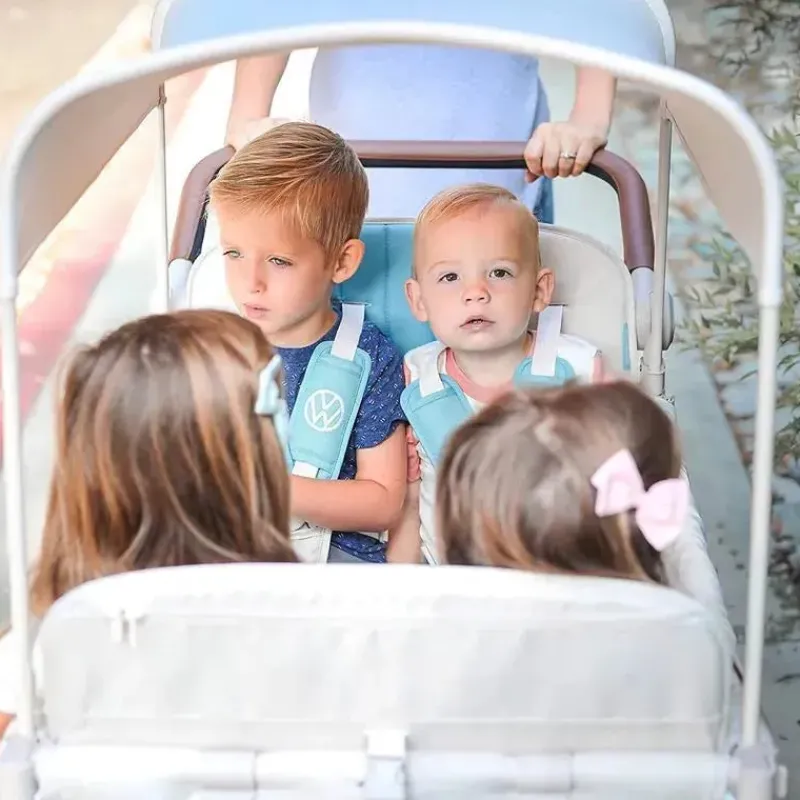 WonderFold Wagon Stroller Wagons|Top Strollers*WonderFold - Volkswagon Special Edition Double Stroller Wagon (4 Seater), Bondi Blue