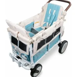 WonderFold Wagon Stroller Wagons|Top Strollers*WonderFold - Volkswagon Special Edition Double Stroller Wagon (2 Seater), Bondi Blue