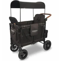 WonderFold Wagon Stroller Wagons*WonderFold - W2 Luxe Double Stroller Wagon, Black