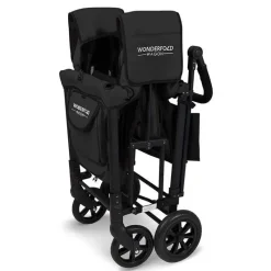 WonderFold Wagon Stroller Wagons*WonderFold - W2 Luxe Double Stroller Wagon, Black
