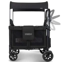 WonderFold Wagon Stroller Wagons*WonderFold - W2 Luxe Double Stroller Wagon, Black
