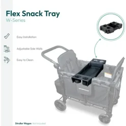 WonderFold Wagon Stroller Cup Holders, Trays & Belly Bars*Wonderfold - Wonderfold Flex Snack Tray For W4