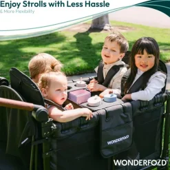 WonderFold Wagon Stroller Cup Holders, Trays & Belly Bars*Wonderfold - Wonderfold Flex Snack Tray For W4