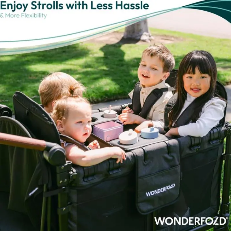 WonderFold Wagon Stroller Cup Holders, Trays & Belly Bars*Wonderfold - Wonderfold Flex Snack Tray For W4