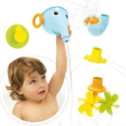Yookidoo Bath Gift Set|Bath Toys*- FunElefun Fill 'N' Sprinkle Bath Toy, Blue