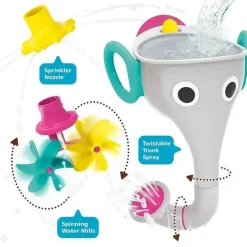Yookidoo Bath Gift Set|Bath Toys*- FunElefun Fill 'N' Sprinkle Bath Toy, Grey