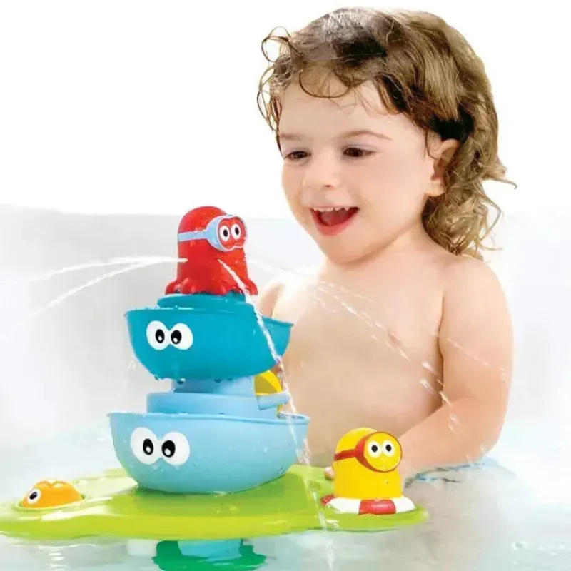 Yookidoo Bath Toys*Stack 'N' Spray Bath Toy Tub Fountain