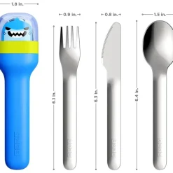 Zoku Utensils & Accessories|Dishes, Utensils & Food Containers*- Kids Pocket Utensil Set, Shark